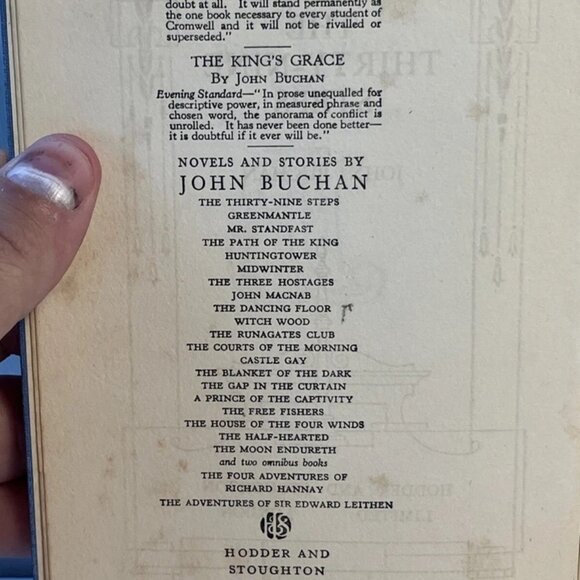 The Thirty Nine Steps - John Buchan 1935 Hardback Hodder And Stoughton Ltd - Picture 4 of 7